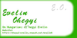 evelin ohegyi business card